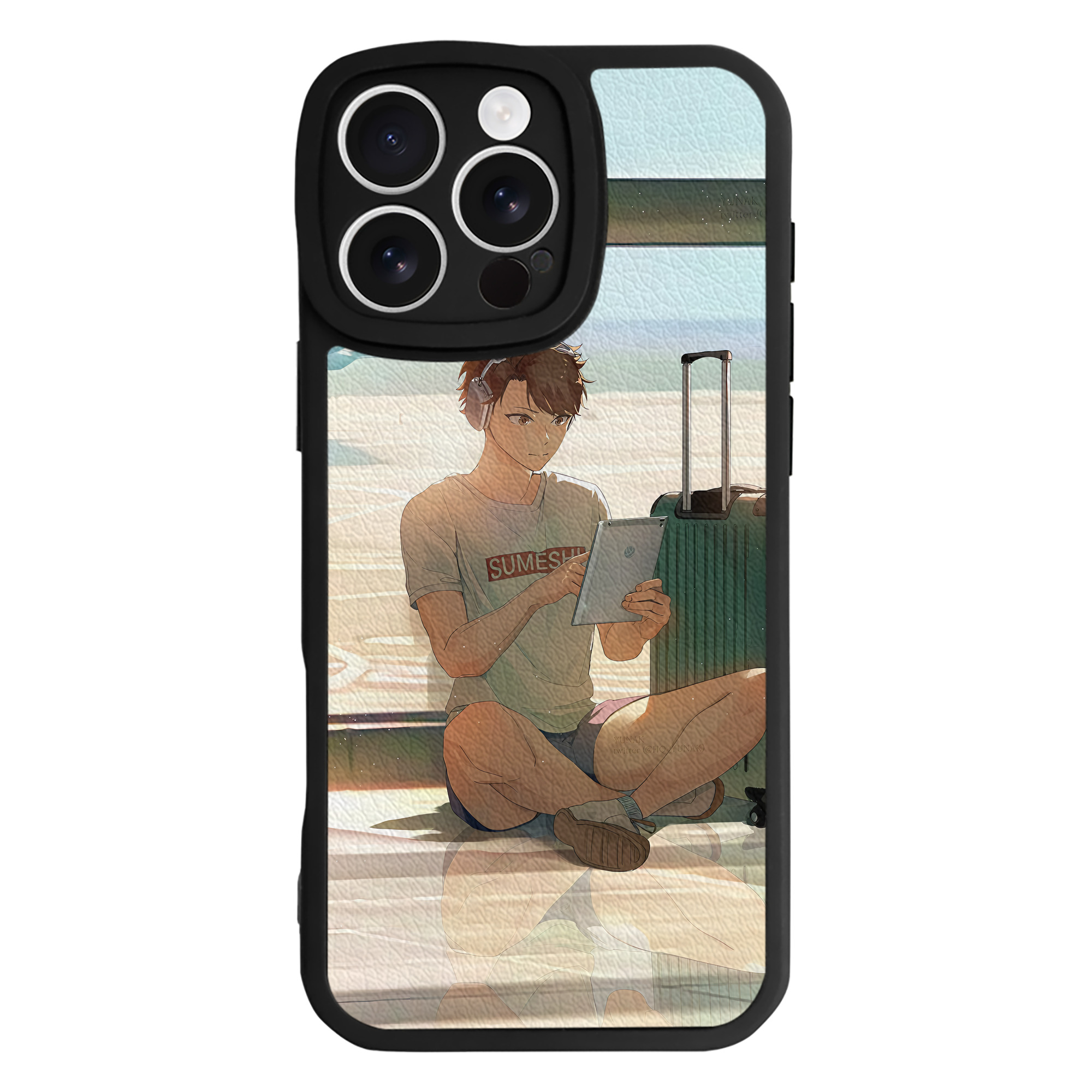 （画像用） ハイキュー!! Haikyu!! 【iPhone 16シリーズ対応】シリコンスマホケース（レザー調） 材質：シリコン